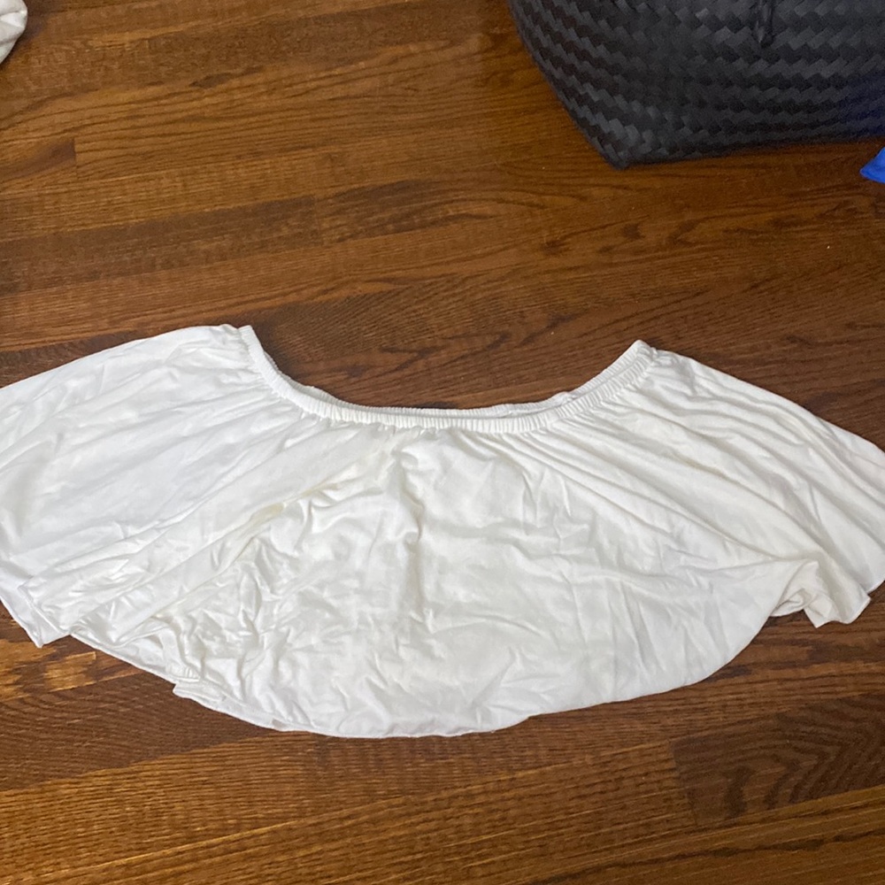 white crop top